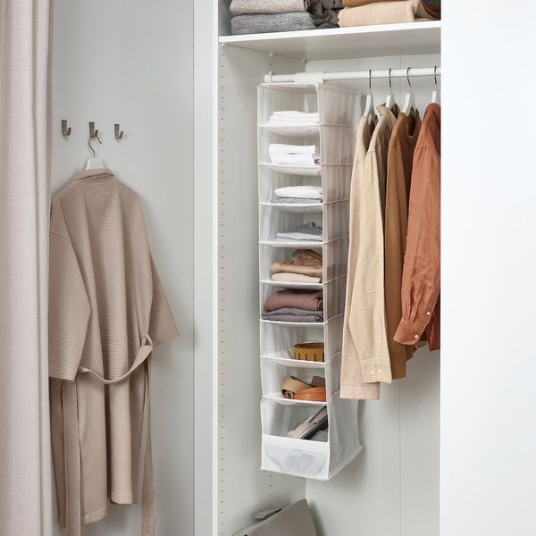 SKUBB Книжкова шафа на 9 відділень, біла, 22х34х120 см 101.855.88 фото