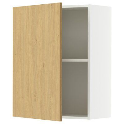 KNOXHULT Настінна шафа з дверцятами, імітація дуба, 60x75 см 106.039.86 фото